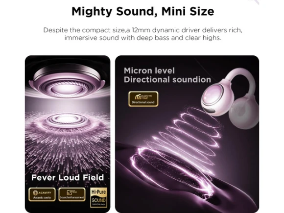 Clip-on open-ear earbuds — Wireless Earbuds, Generic Logic, Inc.