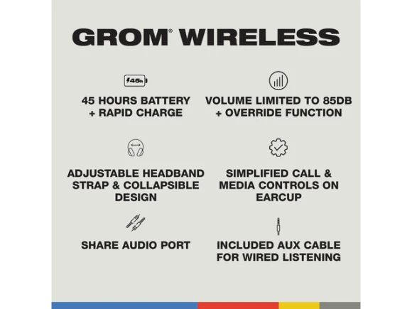 Over-ear wireless headphones — Wireless Earbuds, Generic Logic, Inc.