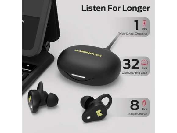 Black Wireless Earbuds — Wireless Earbuds, Generic Logic, Inc.