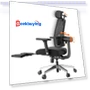Ergonomic Chair with Footrest, Auto-Following Backrest Headrest, Adaptive Lower Back Support — Office, NEWTRAL