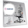 Thumbnail Ergonomic Chair with Adjustable Backrest, Armrest, Headrest, and Footrest - Grey — Desk Chairs, NEWTRAL