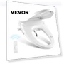 Electric Smart Heated Bidet Toilet Seat with Remote Control — Bidets, VEVOR