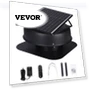 Solar Attic Fan 40W 1230 CFM with Smart Adapter — Wall-Mounted Cooling Solutions, VEVOR