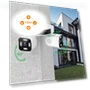 Dual Lens Security Camera Outdoor 2.4G WiFi, Bullet Surveillance Camera with Motion Sensor — Outdoor Security Cameras