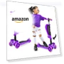 Thumbnail 3-Wheeled Scooter for Kids with LED Lights and Adjustable Handlebar — Balance Bikes, Hurtle