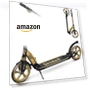 Thumbnail Adjustable Height Folding Scooter with Large Wheels and Anti-Shock Suspension — Push Scooters, SKIDEE