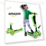 Thumbnail 3-Wheeled Scooter for Kids with LED Lights and Foldable Seat — Balance Bikes, Hurtle