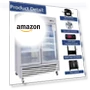 Thumbnail Commercial Refrigerator 2 Section 2 Glass Door Stainless Steel Display Refrigerator — Drink Coolers, Camellia River