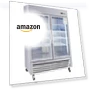 Thumbnail Commercial Refrigerator 2 Section 2 Glass Door Stainless Steel Display Refrigerator — Drink Coolers, Camellia River