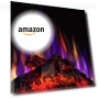 Thumbnail 18" Panoramic Window Electric Wood Stove Fireplace with Flame Effect — Electric Heating Solutions, SheerAIRE