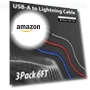 Thumbnail USB Lightning Cable 3 Pack 6FT — Lightning, Longlidie