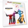 Thumbnail Sensory Robot Toys 4pk - Top Pop Tubes Fidget — Stress Relievers, NUTTY TOYS