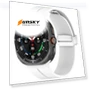 Thumbnail Groove Magnetic Folding Silver Buckle Silicone Watch Band — Bands, Samsung