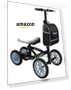 Thumbnail All Terrain Foldable Knee Scooter Walker — Low Strength Tools, BlessReach