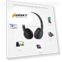 Thumbnail Foldable Wireless Bluetooth Headphone with 3.5mm Audio Jack — In-Ear Headphones