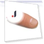 Magic Trick Prop, Vanishing Plastic Thumb Tip + Red Silk — Magic Kits, Zoeneed
