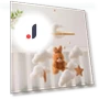 Mobile Bear Velvet Decor with Rotating Bell — Mobiles, kanyueliang