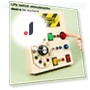 Montessori Busy Board with LED Switches — Educational, Binchi Fitness