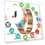 Smart Sports Watch with GPS and ECG — Smartwatches, Tiktop2
