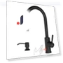 Luxury Matte Black Kitchen Faucet with Automatic Sensor — Smart-Touch Kitchen Faucets, AniWorld