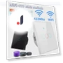 Smart RF433 European WiFi/Bluetooth Switch for Glass — Ceiling Fan Wall Controls, VantaGoods
