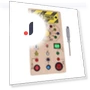 Wooden Board with LED Switches for Voice Broadcast Hand-Eye Coordination — Interactive Learning Devices, Automobile and motorcycle supplies
