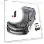 Wireless Computer Mouse in Sports Car Shape — Mouse Pads, 3d printing machine