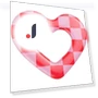 Heart Check Mirror — Compact & Travel, Board M Factory