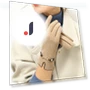 Winter Women's Warm Touchscreen Fleece Gloves with Chain — Arm Warmers, TianJinGeErLiShangMaoYouXianGongSi