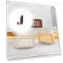 Wooden Digital Clock with LED Night Light — Clocks