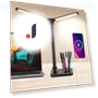 Desk Lamp with Dual Swivel Arms — Study & Desk Lighting, Chic Interiors