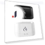 Portable Air Humidifier with Auto Shut-off and LED Flame Diffuser — Air Moisturizers, TOP HOME
