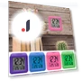Soft-Cube Alarm Clock with LCD Display and Smart Lighting — Alarms & Clocks, Equity By La Crosse