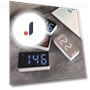 LED Mirror Alarm Clock — Clocks, Comfort Homeware