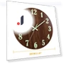 12-inch Glowing Wooden Wall Clock — Clocks, Rainbow Rain