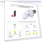 360 Degrees PIR Human Induction Motion Sensor LED Night Lamp — Garden Illumination, Rainbow Rain