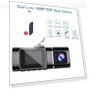 Touch Screen Dash Cam with Dual Lens — Dashboard Cameras, Optimized General