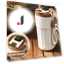 Elegant Insulated Mug with LED Display — Beverage Warmers