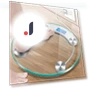 Transparent Round Digital Bathroom Scale — Weight Management Tools, Refreshing Home