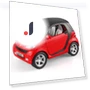 Simulation Benz Smart Alloy Model Car — Miniature Rides & Collectibles, Fourall-Model Cars
