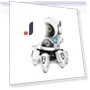 Six Claw Dancing Singing Light Electric Robot Toy — Interactive Figures & Robots, Neoglint