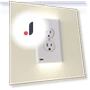 Small Night Light with Touch Panel and Socket — Night Lights, Hong Art