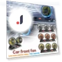 Car Fan with 3 Adjustable Heads — Portable Cooling Solutions, HOME-Auto-001