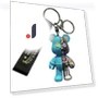 Robot Bear Bag Charm Key Ring — Keyrings & Keychains, SAKURA BLOSSOM ITEMS
