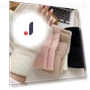 Soft Winter Mink Fingerless Gloves — Arm Warmers, Conella