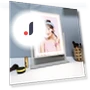 Actress Mirror with LED Hollywood Lighting — Makeup, DOKI DOKI MARKET form NIPPON