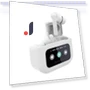 Wireless Bluetooth Headphones with Touch LCD Display — Over-Ear Headphones, MIYAKO DENKI
