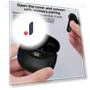 Wireless TWS Headset with Touch Digital Display — Headsets, QUEED