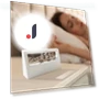 Electric Desktop Alarm Clock with Calendar, Temperature and Humidity Gauge — Alarms & Clocks, Actually lighting