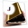 Luxury Thin Transparent Smart Mirror Case with Magnetic Flip Stand — Phone Accessories, Uav parts center